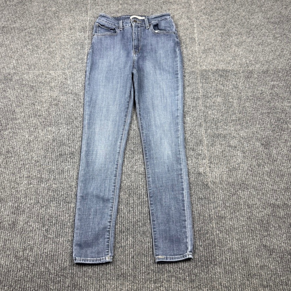 Levis 721 High Rise Skinny Jeans Blue Denim 18882-0047 W28 L30 MEASURES 24"W
